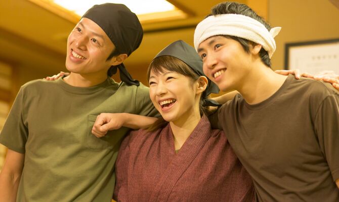 仲の良いスタッフ