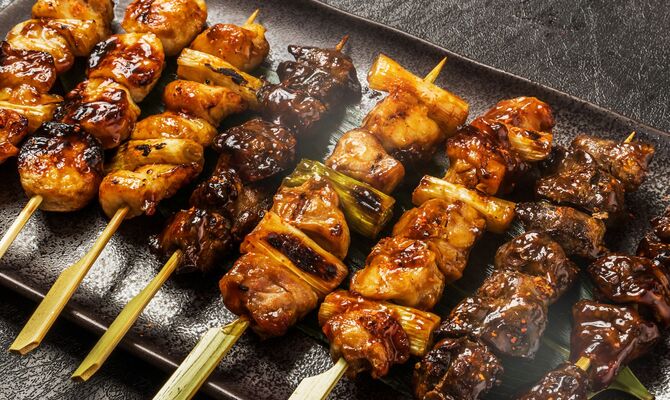 焼き鳥の盛り合わせ
